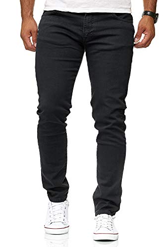 Redbridge Vaqueros Hombres Pantalones Denim Colored Slim Fit Negro W34 L32