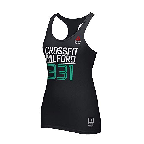 Reebok 2016 Crossfit Games Milford 331 Women's Black Racerback Tank Top