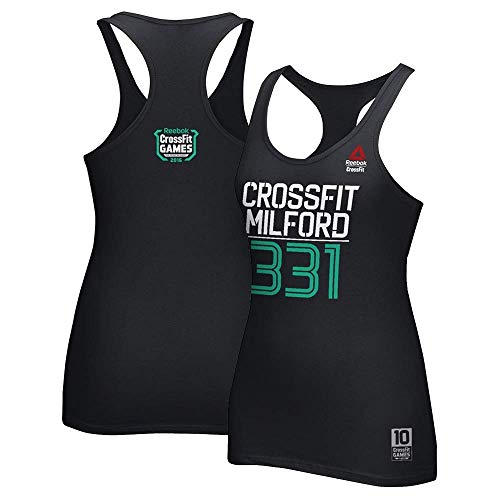 Reebok 2016 Crossfit Games Milford 331 Women's Black Racerback Tank Top