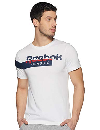 Reebok AC F Disruptive tee Camiseta, Hombre, Blanco, L