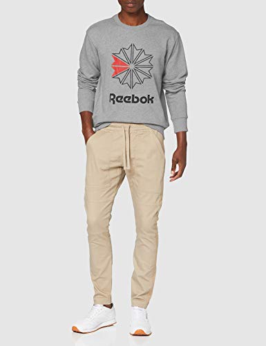 Reebok AC Ft Big Starcrest Crew Sudadera, Hombre, Brgrin, S