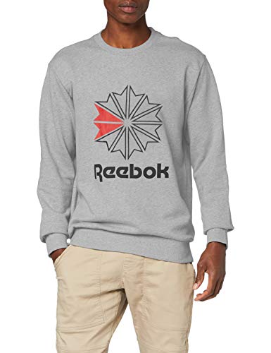 Reebok AC Ft Big Starcrest Crew Sudadera, Hombre, Brgrin, S