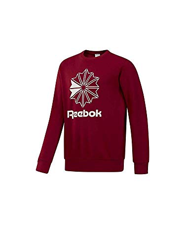 Reebok AC Ft Big Starcrest Crew Sudadera, Hombre, crared, M