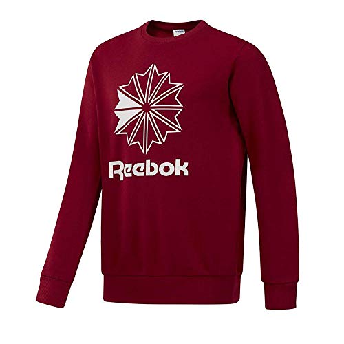 Reebok AC Ft Big Starcrest Crew Sudadera, Hombre, crared, M