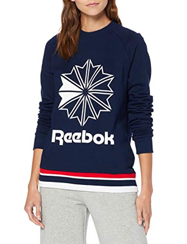 Reebok AC Ft Crew Sudadera, Mujer, Maruni, S