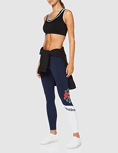 Reebok AC Logo Legging Mallas, Mujer, Maruni, 2XS