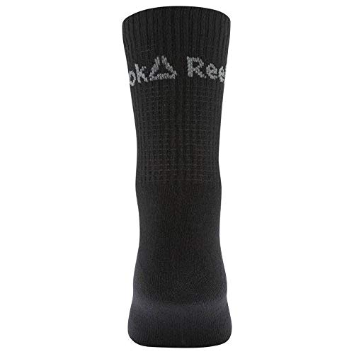 Reebok Act Core Crew Sock 3P Calcetines, Unisex Adulto, Negro/Negro/Negro, 39/42
