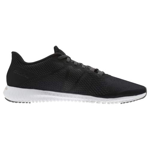 Reebok Astroride Flex Cross Trainer para hombre, Negro (Negro/Blanco/Tiburón/Carbón), 42 EU