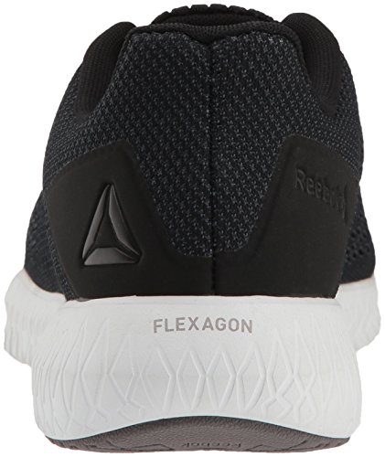 Reebok Astroride Flex Cross Trainer para hombre, Negro (Negro/Blanco/Tiburón/Carbón), 42 EU