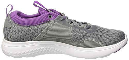 Reebok Astroride Run Fire, Zapatillas de Running para Mujer, Gris (Flint Gry/Alloy/VCS Violet/Aubergine/Wht), 37 EU