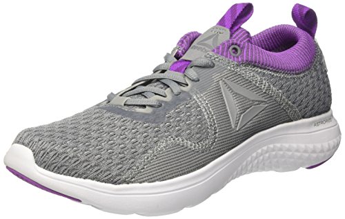 Reebok Astroride Run Fire, Zapatillas de Running para Mujer, Gris (Flint Gry/Alloy/VCS Violet/Aubergine/Wht), 37 EU