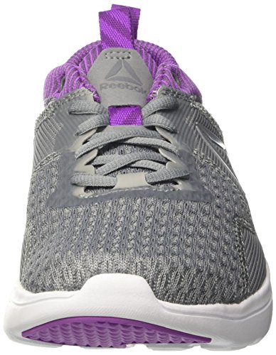 Reebok Astroride Run Fire, Zapatillas de Running para Mujer, Gris (Flint Gry/Alloy/VCS Violet/Aubergine/Wht), 38.5 EU