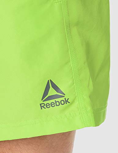 Reebok BW Basic Boxer pantalón Corto, Hombre, Verde fosforito, L