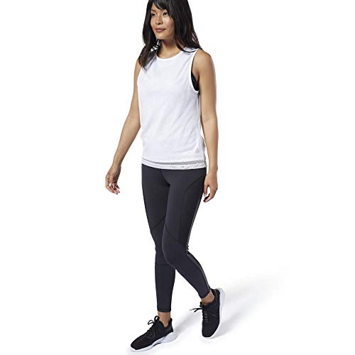 Reebok C Performance Tank Camiseta Sin Mangas, Mujer, White, S