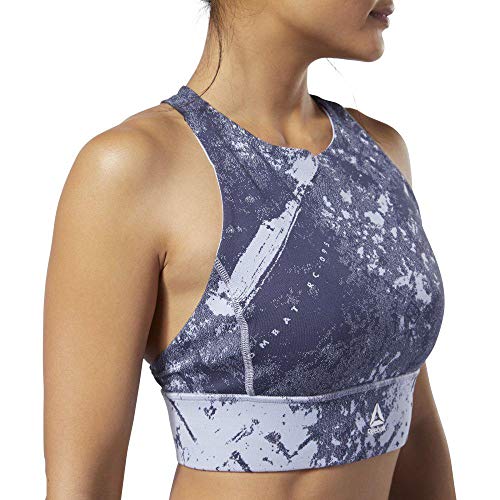 Reebok Cbt Jacquard Bralette Sujetador Deportivo, Mujer, Denim Dust, S