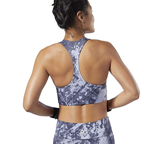 Reebok Cbt Jacquard Bralette Sujetador Deportivo, Mujer, Denim Dust, S