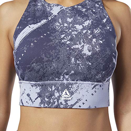 Reebok Cbt Jacquard Bralette Sujetador Deportivo, Mujer, Denim Dust, S