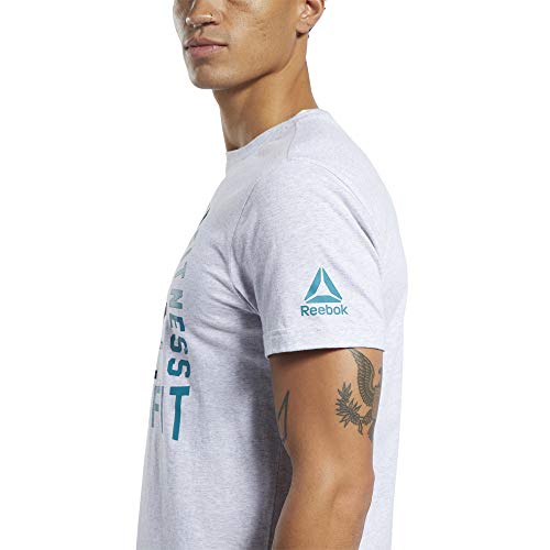 Reebok CF Anvil Graphic tee Camiseta de Manga Corta, Hombre, Gris (Light Grey Heather), XL