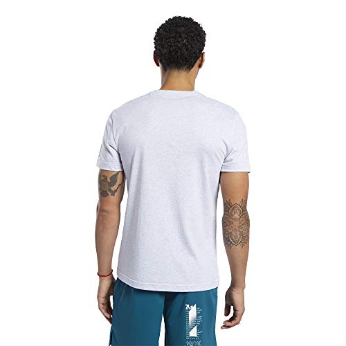 Reebok CF Anvil Graphic tee Camiseta de Manga Corta, Hombre, Gris (Light Grey Heather), XL