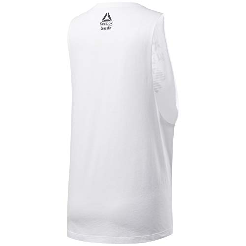 Reebok CF Excellence Is Obvious Muscle Tank Camiseta sin Mangas, Mujer, Blanco (White), M