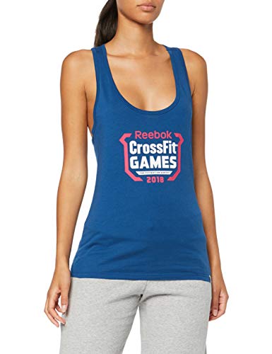 Reebok CF Games Crest Tank Camiseta, Mujer, Multicolor (bunblu), XS