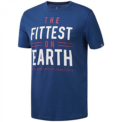 Reebok CF Games Fittest On Earth Camiseta, Hombre, Multicolor (bunblu), S