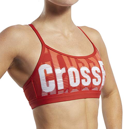 Reebok CF Skinny Strap Bra-Crossfit Repeat Sujetador Deportivo, Mujer, Legacy Red, L