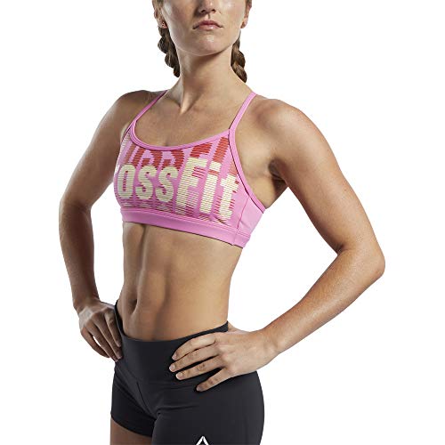 Reebok CF Skinny Strap Bra-Crossfit Repeat Sujetador Deportivo, Mujer, Posh Pink, 2XS