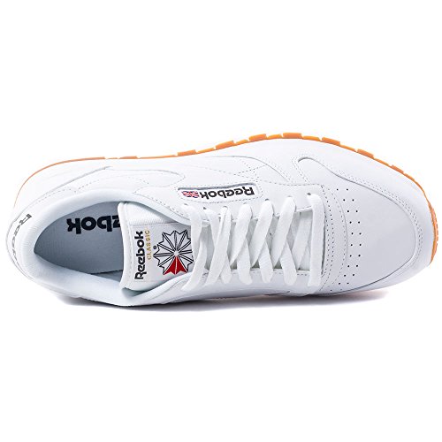 Reebok Cl Lthr, Zapatillas de Deporte para Hombre, Blanco (White/Gum 2), 40.5 EU