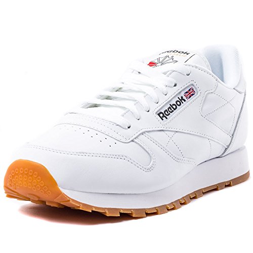 Reebok Cl Lthr, Zapatillas de Deporte para Hombre, Blanco (White/Gum 2), 42.5 EU