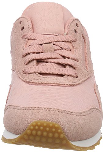 Reebok CL Nylon Slim TXT Lux, Zapatillas de Deporte para Mujer, Rosa (Chalk Pink/White/Gum 000), 37.5 EU