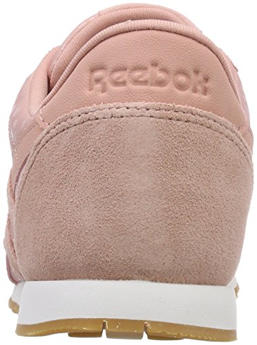 Reebok CL Nylon Slim TXT Lux, Zapatillas de Deporte para Mujer, Rosa (Chalk Pink/White/Gum 000), 37.5 EU