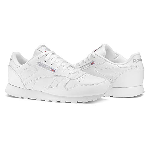 Reebok Classic Leather, Sneackers para Mujer, color Blanco, talla 41 EU / 7.5 UK / 10 US