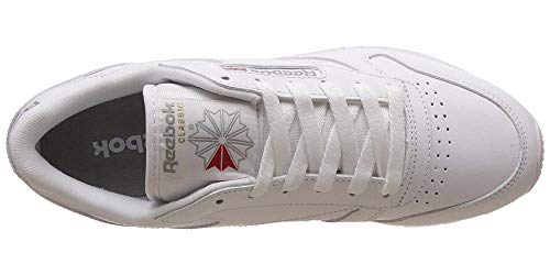 Reebok Classic Leather, Sneackers para Mujer, color Blanco, talla 41 EU / 7.5 UK / 10 US