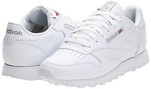 Reebok Classic Leather, Sneackers para Mujer, color Blanco, talla 41 EU / 7.5 UK / 10 US