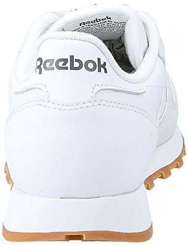 Reebok Classic Leather - Zapatillas de cuero para hombre, color blanco (white / gum 2), talla 42