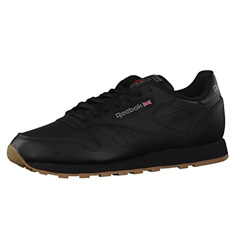 Reebok Classic Leather - Zapatillas de cuero para hombre, color negro (black / gum 2), talla 40