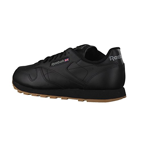 Reebok Classic Leather - Zapatillas de cuero para hombre, color negro (black / gum 2), talla 42