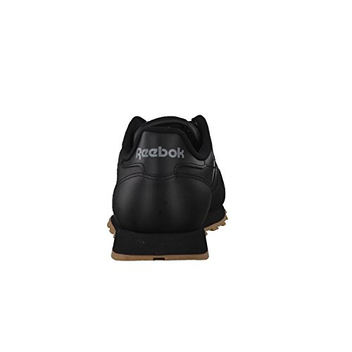Reebok Classic Leather - Zapatillas de cuero para hombre, color negro (black / gum 2), talla 42.5