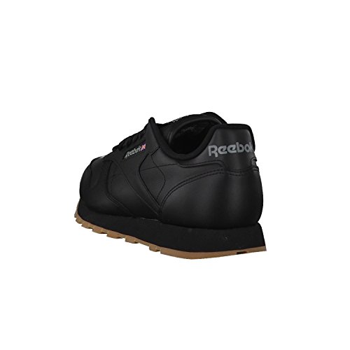 Reebok Classic Leather - Zapatillas de cuero para hombre, color negro (black / gum 2), talla 44.5