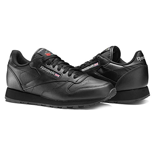 Reebok Classic Leather - Zapatillas de cuero para hombre, color negro (int-black), talla 42.5