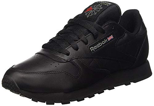 Reebok Classic Leather - Zapatillas de cuero para hombre, color negro (int-black), talla 42.5