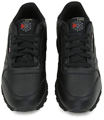 Reebok Classic Leather, Zapatillas de Trail Running Unisex Niños, Negro, 34 EU