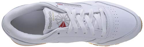 Reebok Classic Leather Zapatillas, Mujer, Blanco (Int-White / Gum), 36 EU