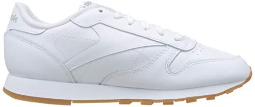 Reebok Classic Leather Zapatillas, Mujer, Blanco (Int-White / Gum), 36 EU