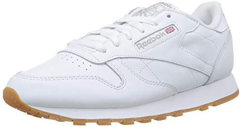 Reebok Classic Leather Zapatillas, Mujer, Blanco (Int-White / Gum), 36 EU