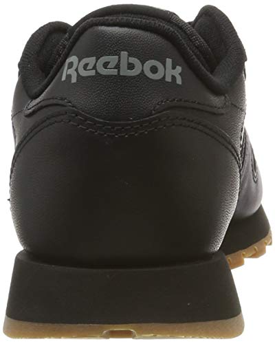 Reebok Classic Leather Zapatillas, Mujer, Negro (Int / Black / Gum), 38 EU