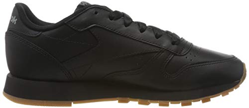 Reebok Classic Leather Zapatillas, Mujer, Negro (Int / Black / Gum), 39 EU