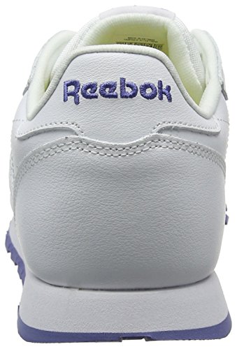 Reebok Classic Leather, Zapatillas Unisex Adulto, (Lurex-White/Lilac Shadow), 36.5 EU