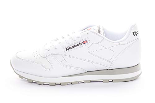 Reebok Classic Lthr 2214, Zapatillas de Trail Running para Hombre, Blanco (Intense White/Light Grey), 42.5 EU